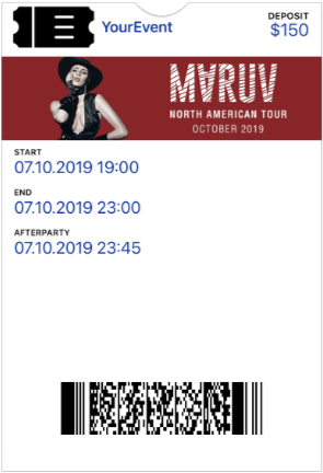 Digital event tickets