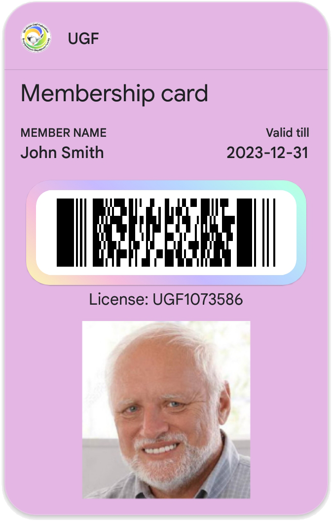 Membership cards for Google Wallet